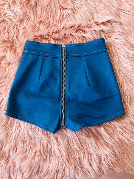Blue Denim Hot Pants (Sample size 26-27)